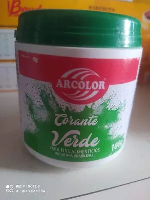 Corante Po Arcolor Verde