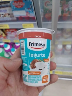 Iogurte Parcialmente Desnatado Coco Zero Lactose Frimesa Copo 165g