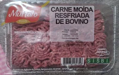 Carne moída resfriada de bovino