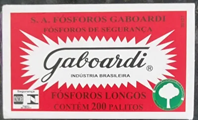 Fósforo Longo Com 200 Palitos Com 5cm Gaboardi