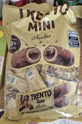 Waffer Peccin Trento Mini Avela Ao Leite 1x800g