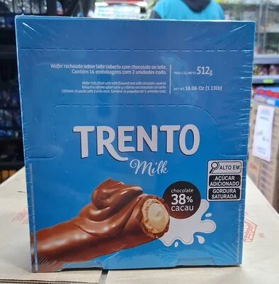Wafer Milk Trento Caixa 512g 16 Unidades