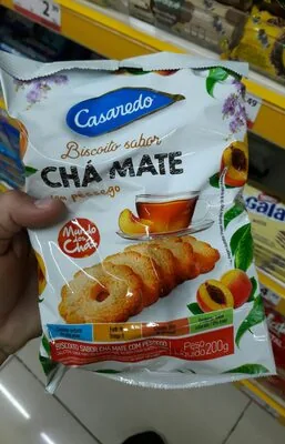 Bisc Casaredo Cha Mate C/pessego 200gr