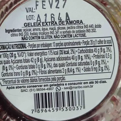 Geleia Maribo Country Amora 270gr