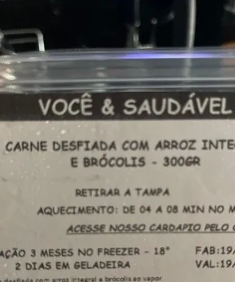 Carne Desfiada, Arroz, Brocolis