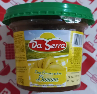 Doce cremoso sabor banana