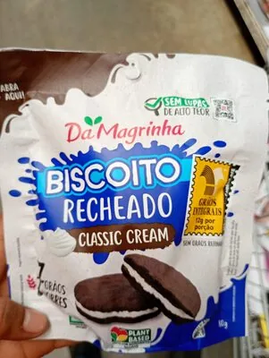 Biscoito Cacau Recheio Classic Cream Da Magrinha 7 Grãos Nobres Pouch 80g