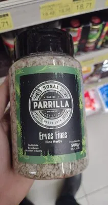 Sal Marinho Sosal 500g Parrilla C/ervas Finas