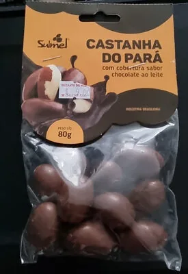 Castanha Do Para Com Chocolate 80g Sabor Alternativo