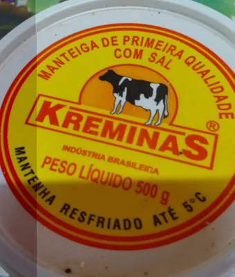 Manteiga De Primeira Qualidade Com Sal Kreminas Pote 500g