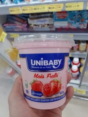 Iogurte Unibaby Pedacos Morango 500g