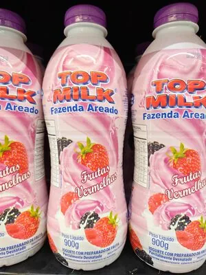 Iogurte sabor Frutas Vermelhas Top Milk Fazenda Areado 900g