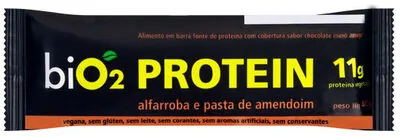 Barra De Proteína Sabor Alfarroba E Pasta De Amendoim Bio2 45g