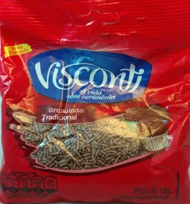 Confeito Granulado Chocolate Visconti Pacote 130g