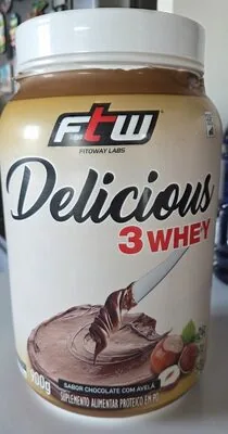Delicious 3 Whey Chocolate com Avelã