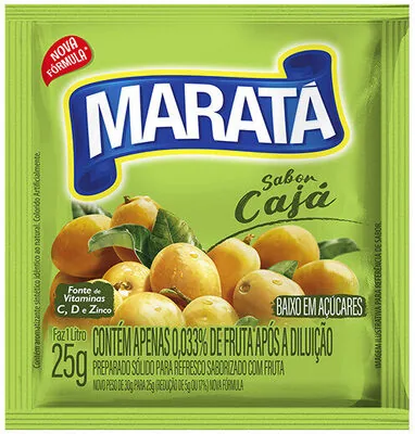 Refresco Em Pó Cajá Maratá Pacote 25g
