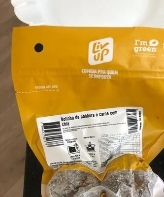 Bolinho de abóbora carne e chia
