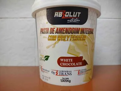 Pasta de Amendoim Integral com Whey Protein - White Chocolate