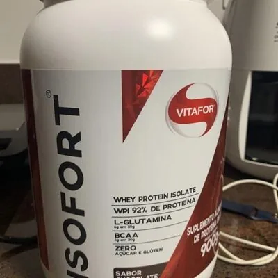 Isofort Whey Protein Isolado Brown Sabor Chocolate Vitafor 900g