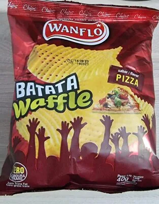 Salgadinho de Batata Formato de Waffle Sabor Pizza