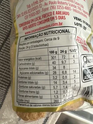 Biscoito Casadinho Casare 240 Goiaba