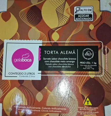 Sorvete sabor chocolate branco com chocolate meio amargo