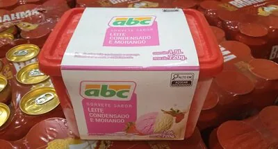 Sorvete Leite Condensado e Morango