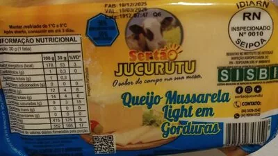 Queijo Mussarela Sertao Jucurutu Light