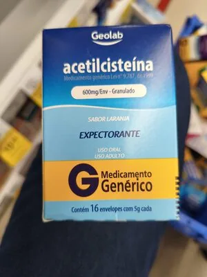 Acetilcisteina 600mg Cx 16 Env 5g