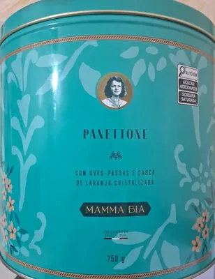 Panettone Italiano Frutas Mamma Bia Lata 750g