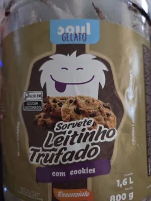 Sorvete leitinho trufado - com cookies