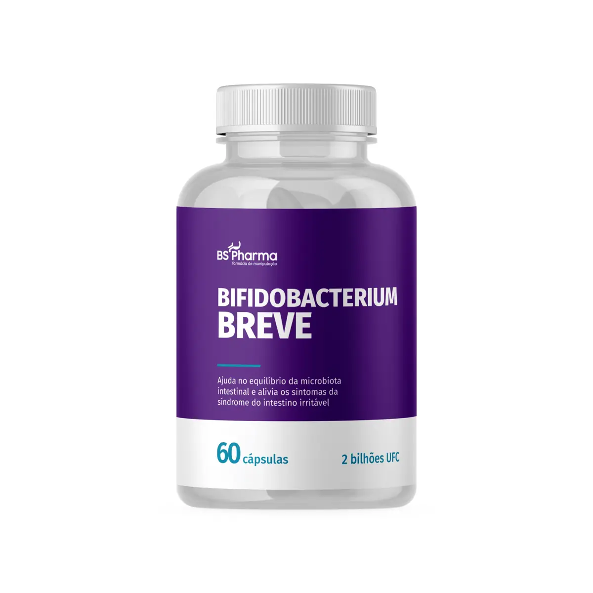Bifidobacterium breve - 2 bilhões UFC - 60 Cápsulas