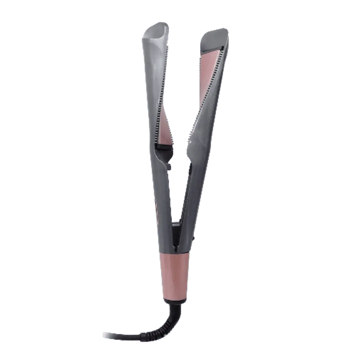 Prosper Chapa Curl Straight Confince 2 Em 1 Cinza/Rosa Model P-1111