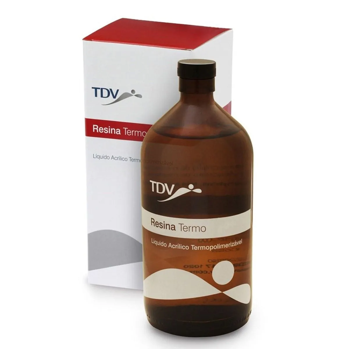Resina Acrílica Termopolimerizável Líquida - TDV - Resina Termo 1000ml Com Crosslink - TDV