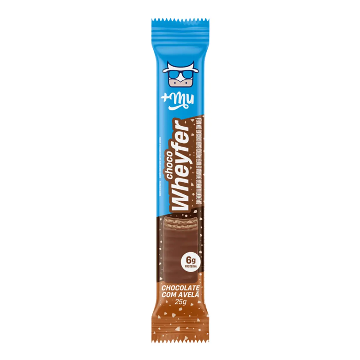 Wafer Proteico +Mu Chocowheyfer Chocolate com Avela 25g