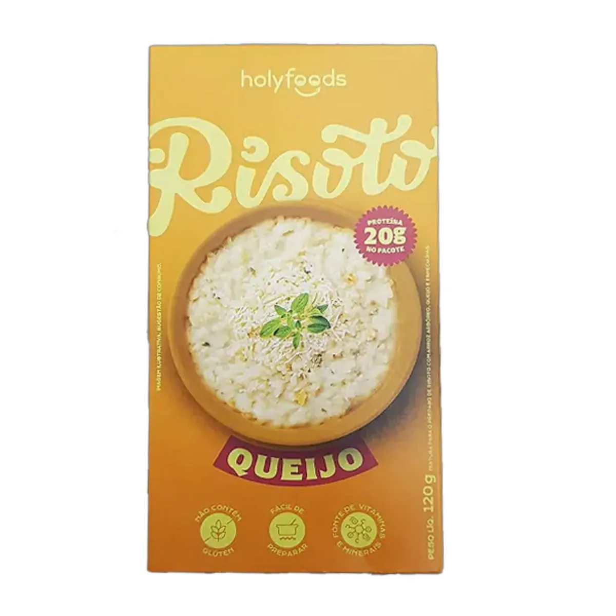 Risoto Proteico de Queijo Holyfoods 120g