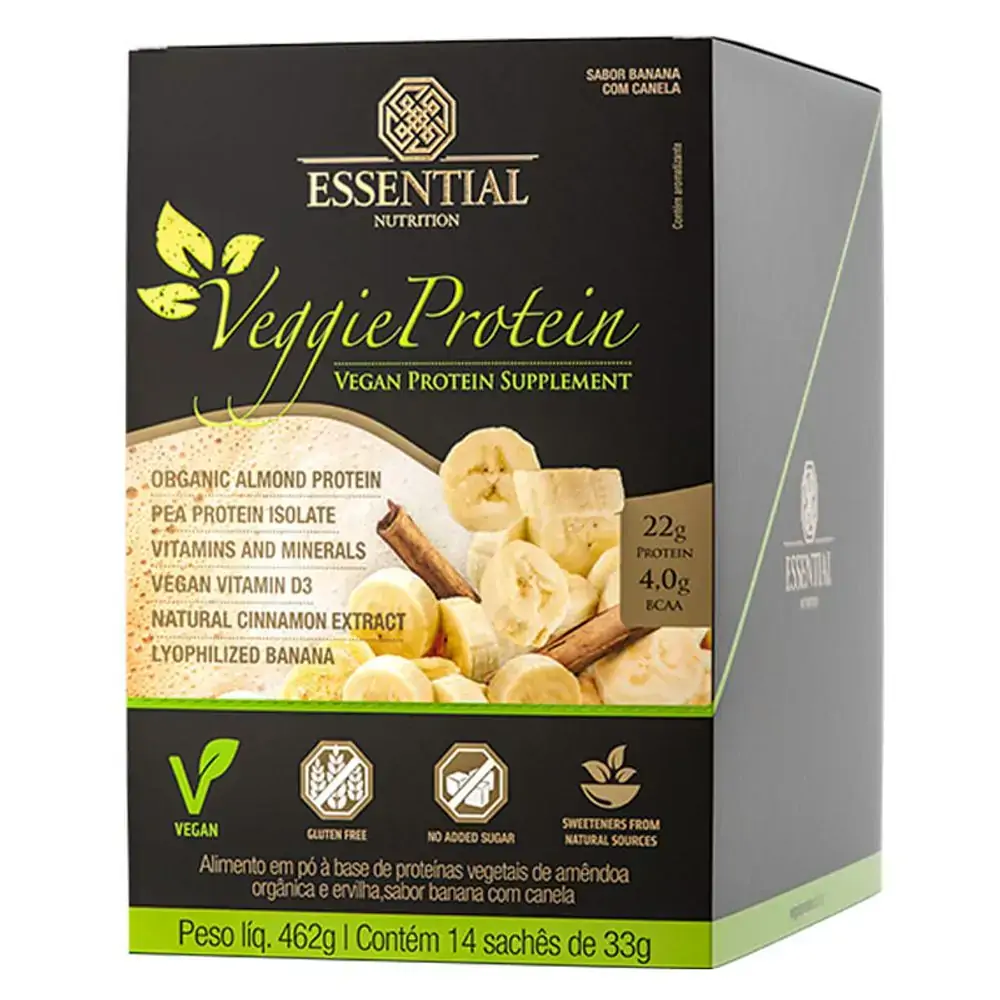 Veggie Banana com Canela 14x33g - Essential Nutrition