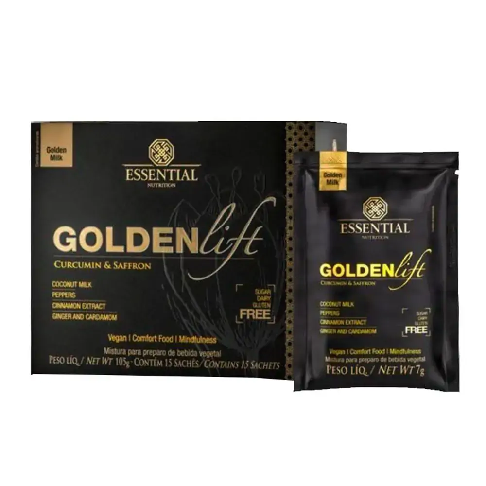 Golden Lift Curcumin e Saffron 15x7g - Essential Nutrition