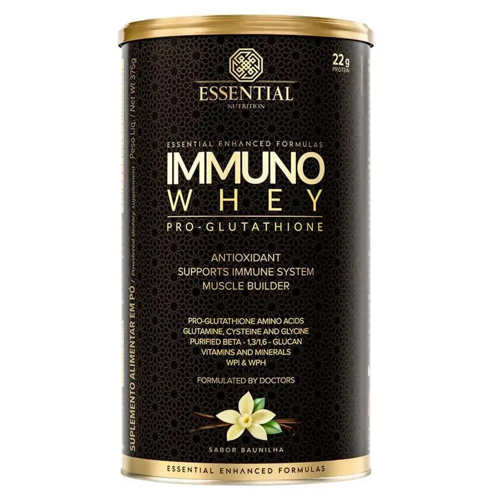 Immuno Whey Pro Glutat Baunilha Essential Nutrition 375g
