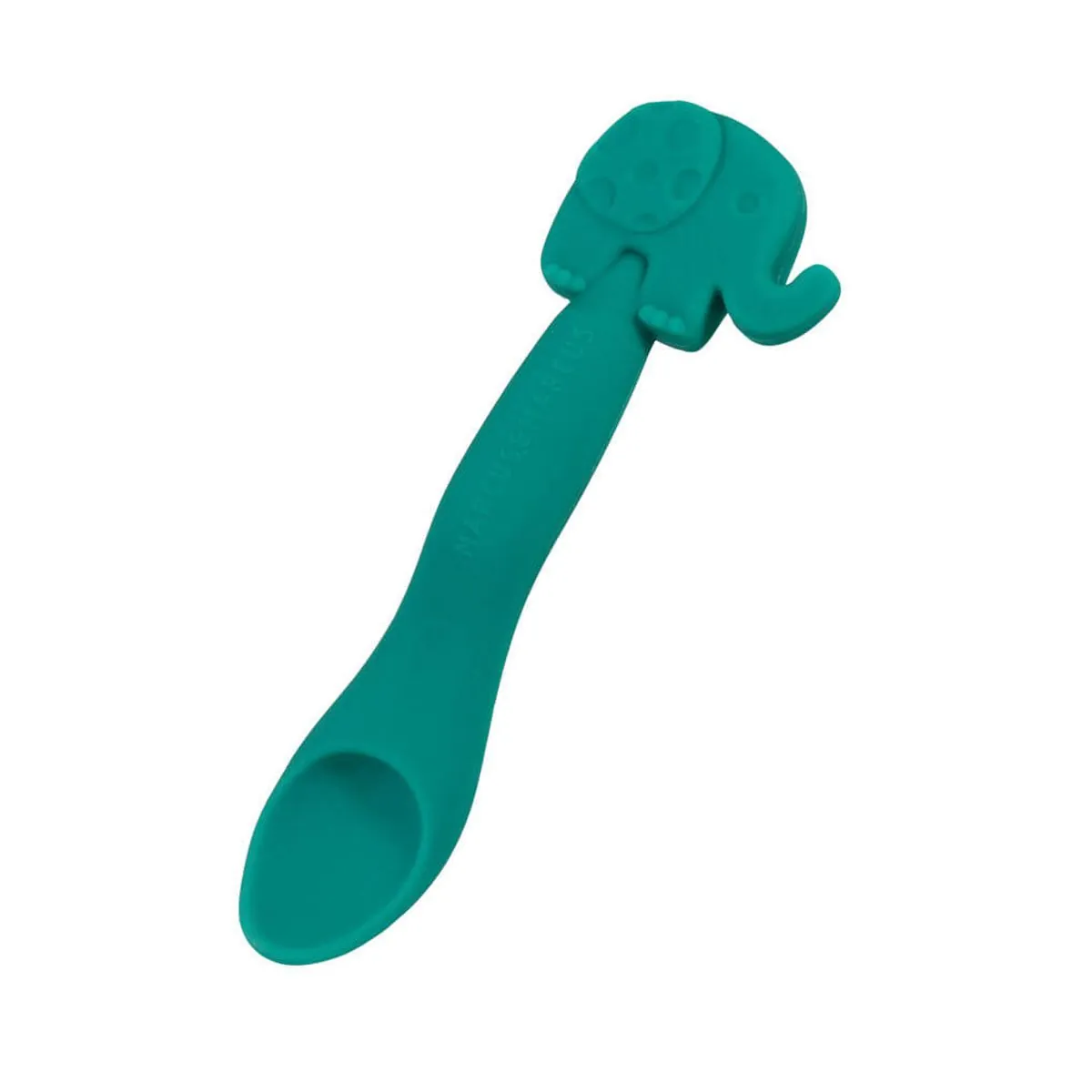 Colher Em Silicone Para Papinha Elefante Ollie - Marcus & Marcus