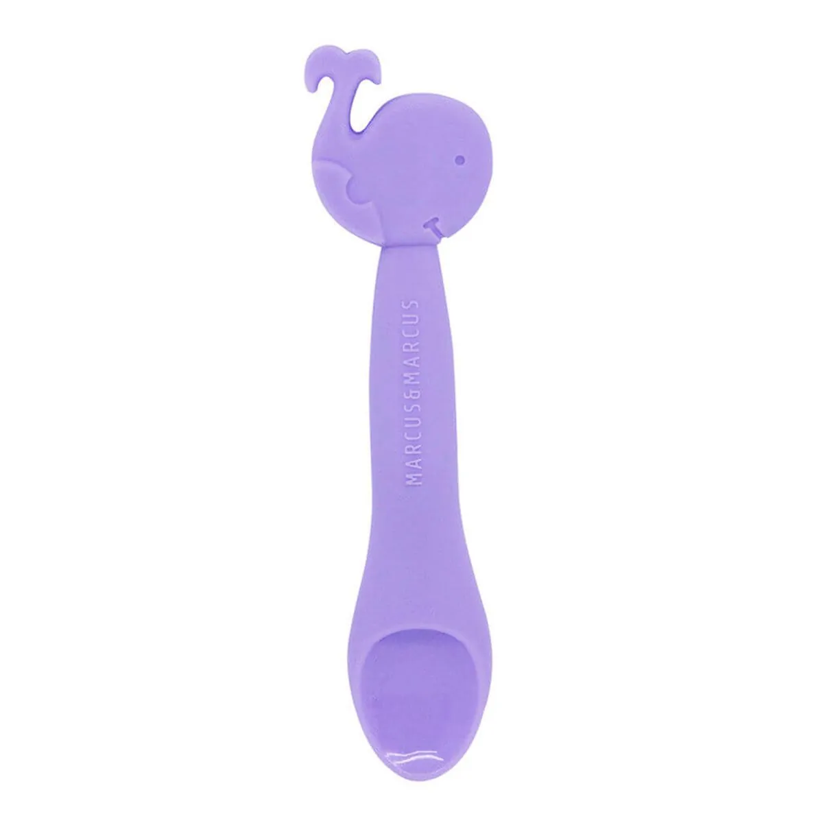 Colher Em Silicone Para Papinha Baleia Willo - Marcus & Marcus
