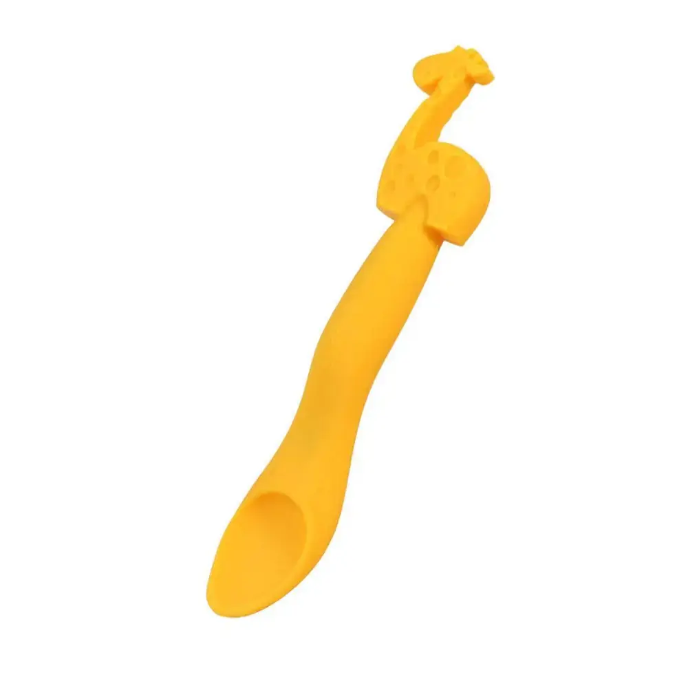 Colher Em Silicone Para Papinha Girafa Lola - Marcus & Marcus
