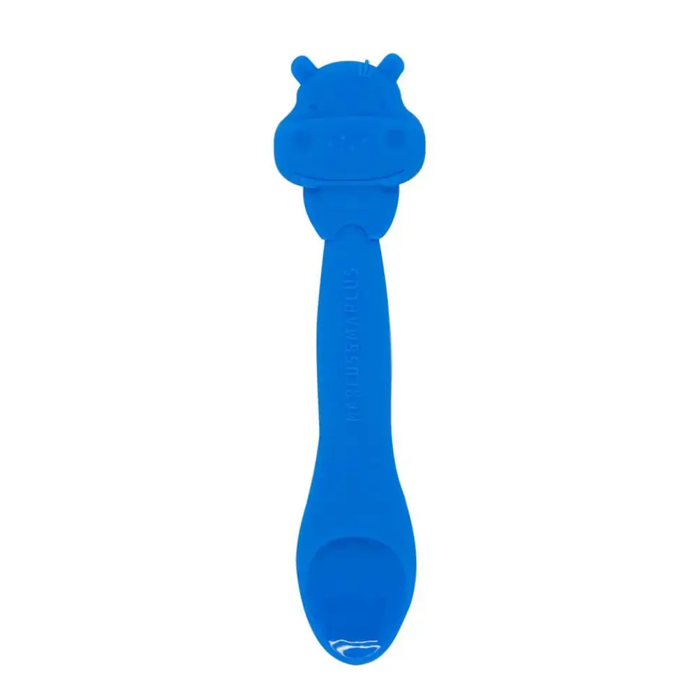 Colher Em Silicone Para Papinha Hipopótamo Lucas - Marcus & Marcus