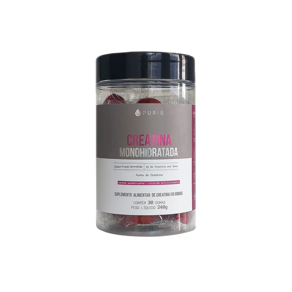 Gomas de Creatina 3 gramas - Frutas Vermelhas