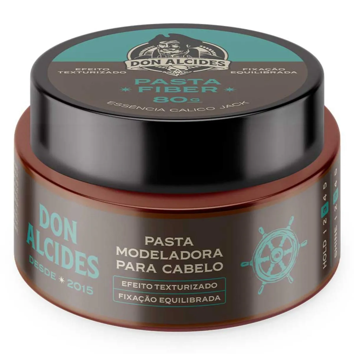 Pasta Fiber Calico Jack Pomada Para Cabelo Média Fixação 80g Don Alcides