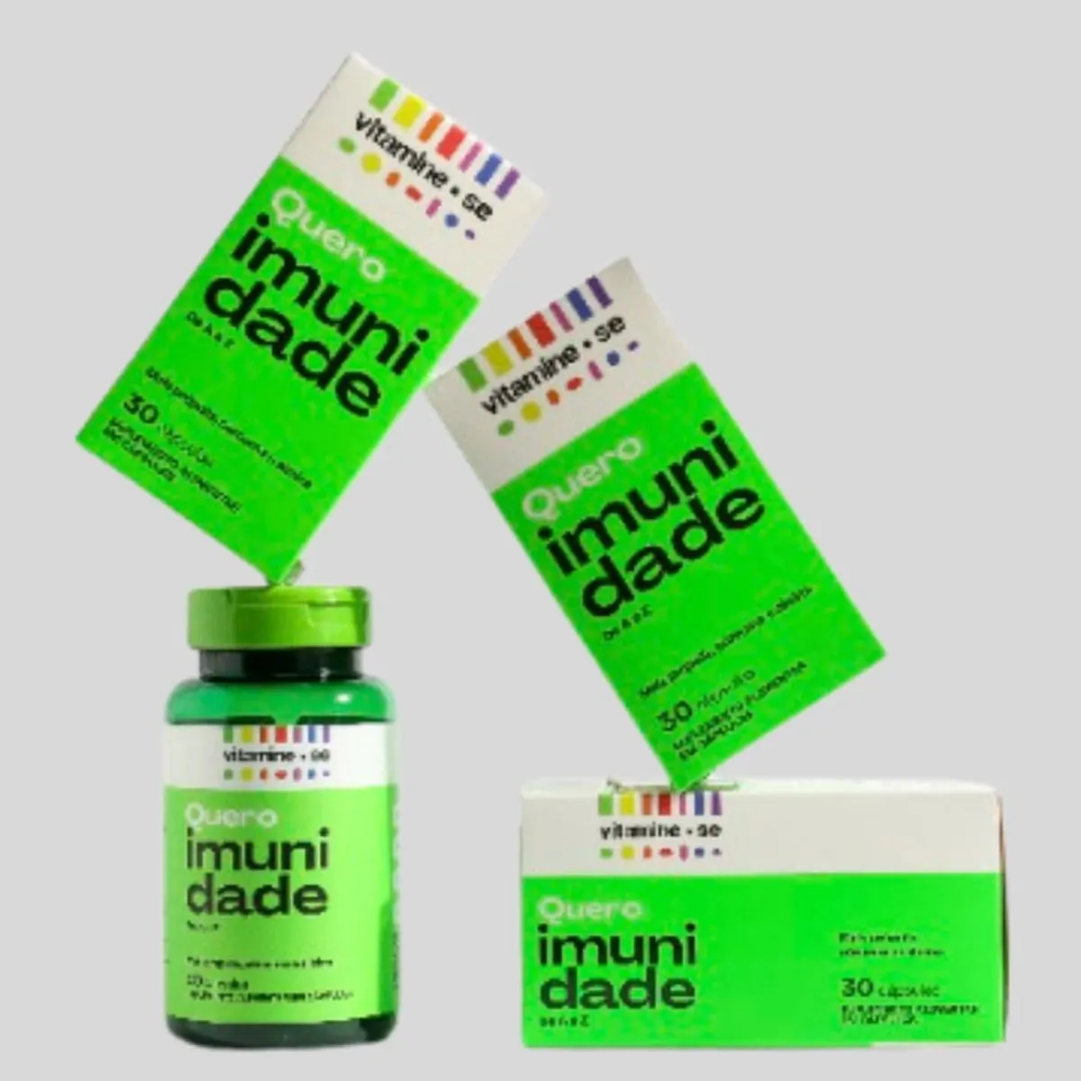 3x Suplemento Alimentar Trio Quero Imunidade Vitamine-se - 3 unidades (90 cápsulas)