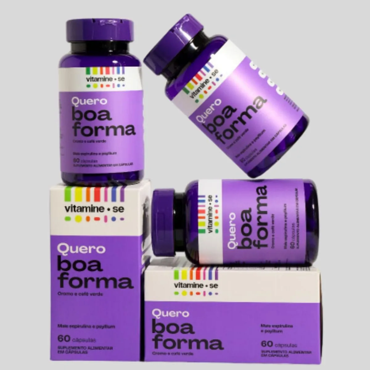 3x Suplemento Alimentar Trio Quero Boa Forma Vitamine-se - 3 unidades (90 cápsulas)