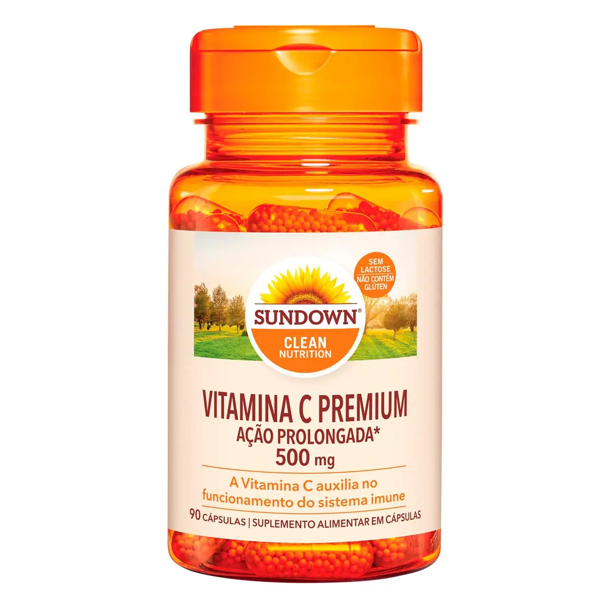 Suplemento Alimentar Sundown Vitamina C Time Release 500mg 90 Cápsulas
