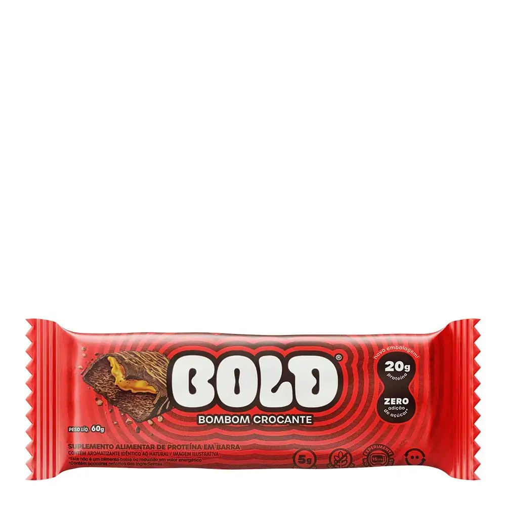 Barra De Proteína Bold Bombom Crocante 60g