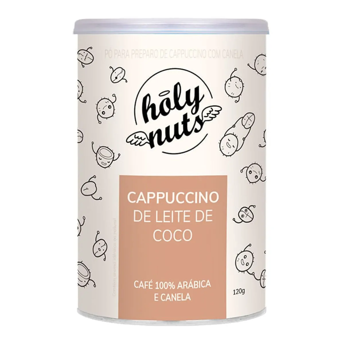 Cappuccino a base de leite de coco 120g - Holy Nuts